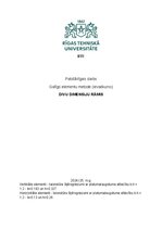 Samples 'Galīgo elementu metode (ievadkurss) DIVU DIMENSIJU RĀMIS', 1.