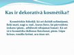 Presentations 'Dekoratīvā kosmētika', 2.