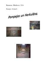 Essays 'Pompejas un Herkulāna', 1.