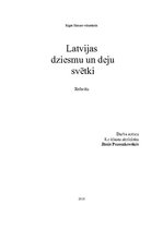 Research Papers 'Latviešu Dziesmu un Deju svētki', 1.