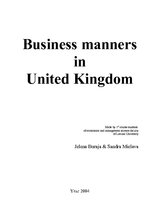 Research Papers 'Business Manners in United Kingdom', 1.