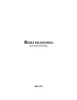 Research Papers 'Reiki filosofija', 1.
