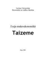 Research Papers 'Taizemes makroekonomiskais stāvoklis', 1.