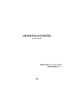 Practice Reports 'Viesnīca "Grand Palace Hotel"', 1.