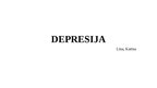 Presentations 'Kas ir depresija', 1.