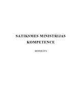 Research Papers 'Satiksmes ministrijas kompetence', 1.