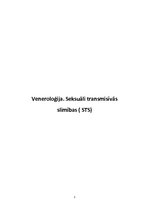 Research Papers 'Veneroloģija. Seksuāli transmisīvās slimības', 1.