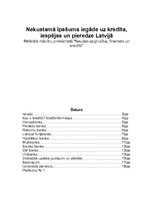 Research Papers 'Nekustamā īpašuma iegāde kredītā, iespējas un pieredze Latvijā', 1.