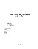 Samples 'Ekspluatācijas lietošanas instrukcija', 1.