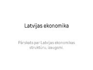 Presentations 'Latvijas Ekonomika', 1.