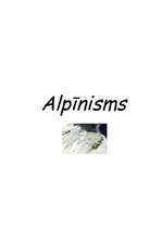 Research Papers 'Alpīnisms', 1.