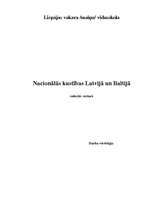 Research Papers 'Nacionālās kustības Latvijā un Lietuvā', 1.