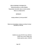 Research Papers 'Muitas kravu formalitātes, ievešanai un izvešanai Latvijas Republikā pa dzelzceļ', 1.