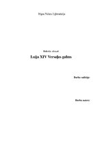 Research Papers 'Luija XIV Versaļas galms', 1.