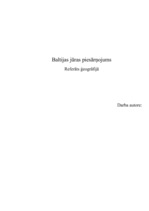 Research Papers 'Baltijas jūra', 1.