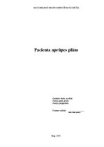 Practice Reports 'Aprūpes plāns pediatrijā, infekcijas nodaļā', 1.