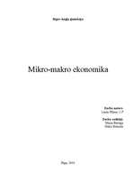 Research Papers 'Mikroekonomika, makroekonomika', 1.
