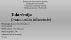 Presentations 'Tularēmija', 1.
