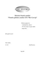 Research Papers 'Finanšu pārskatu analīze SIA "Bite Latvija"', 1.