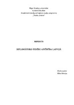 Research Papers 'Diplomātisko tiesību attīstība Latvijā', 1.
