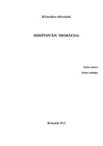 Research Papers 'Iedzīvotāju migrācija Latvijā', 1.