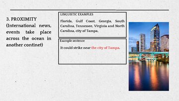 Presentations 'News Values in a BBC article', 5.