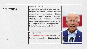 Presentations 'News Values in a BBC article', 7.