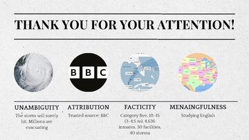 Presentations 'News Values in a BBC article', 12.
