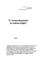 Research Papers 'Edvarta Virzas "Straumēni" un manas mājas', 1.