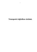 Research Papers 'Transports loģistikas sistēmā', 1.