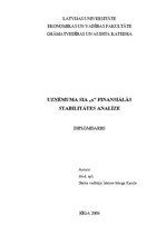Term Papers 'Uzņēmuma SIA "X" finansiālās darbības analīze', 1.