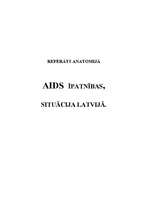 Research Papers 'AIDS īpatnības un situācija', 1.