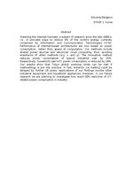 Summaries, Notes 'Greening the Internet', 1.