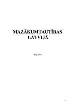 Research Papers 'Mazākumtautības Latvijā', 1.