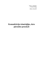 Research Papers 'Komunikāciju tehnoloģijas, datu pārraides protokoli', 1.