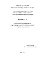 Practice Reports 'Prakse pirmsskolā', 1.