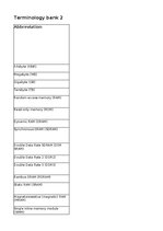 Summaries, Notes 'Discovering computers - memory - glossary', 1.