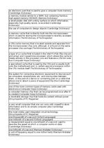 Summaries, Notes 'Discovering computers - memory - glossary', 4.