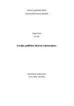Summaries, Notes 'Latvijas politiskās iekārtas raksturojums', 1.