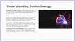 Presentations 'Fusion Energy', 3.