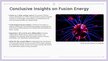 Presentations 'Fusion Energy', 9.