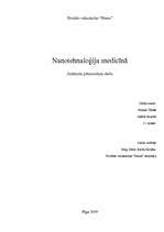 Research Papers 'Nanotehnoloģijas medicīnā', 1.