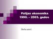 Presentations 'Polijas ekonomika laikā no 1990.gada līdz 2003.gadam', 1.