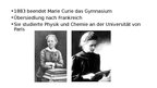 Presentations 'Marie Skłodowska-Curie und Pierre Curie', 3.