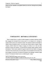 Essays 'Comparative - Historical Linguistics', 7.