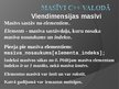 Presentations 'Masīvi C++ valodā', 3.