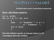 Presentations 'Masīvi C++ valodā', 11.