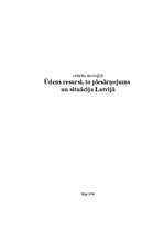 Research Papers 'Ūdens resursi, to piesārņojums un situācija Latvijā', 1.
