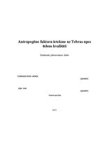 Research Papers 'Antropogēno faktoru ietekme uz Tebras upes ūdens kvalitāti', 1.