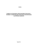 Essays 'Laipnas attieksmes trūkums pret pacientu – tiesību uz ārstniecību efektīvās īste', 1.